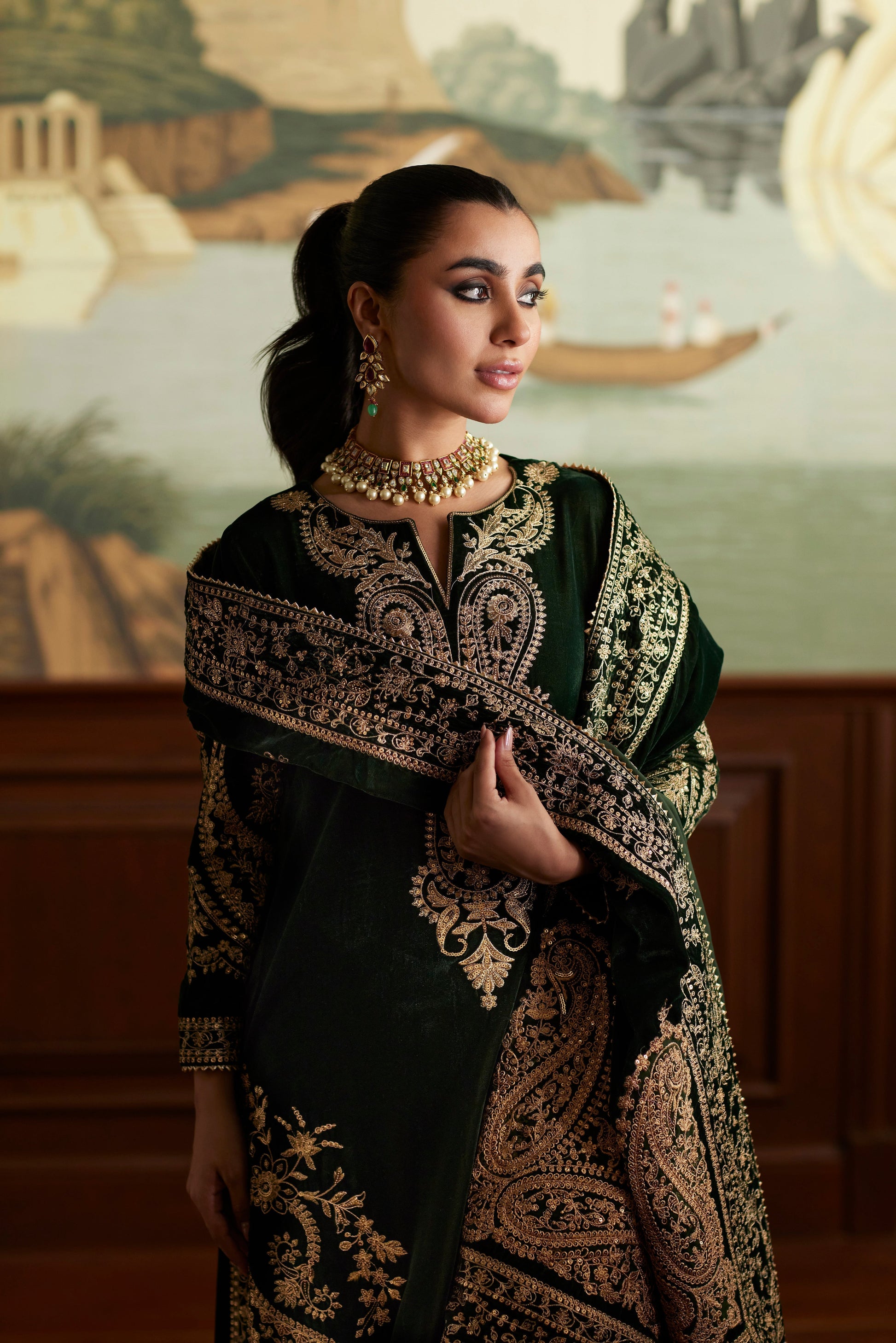 Mina Hassan | Velvet Luxe | Zehra - House Of Anaya