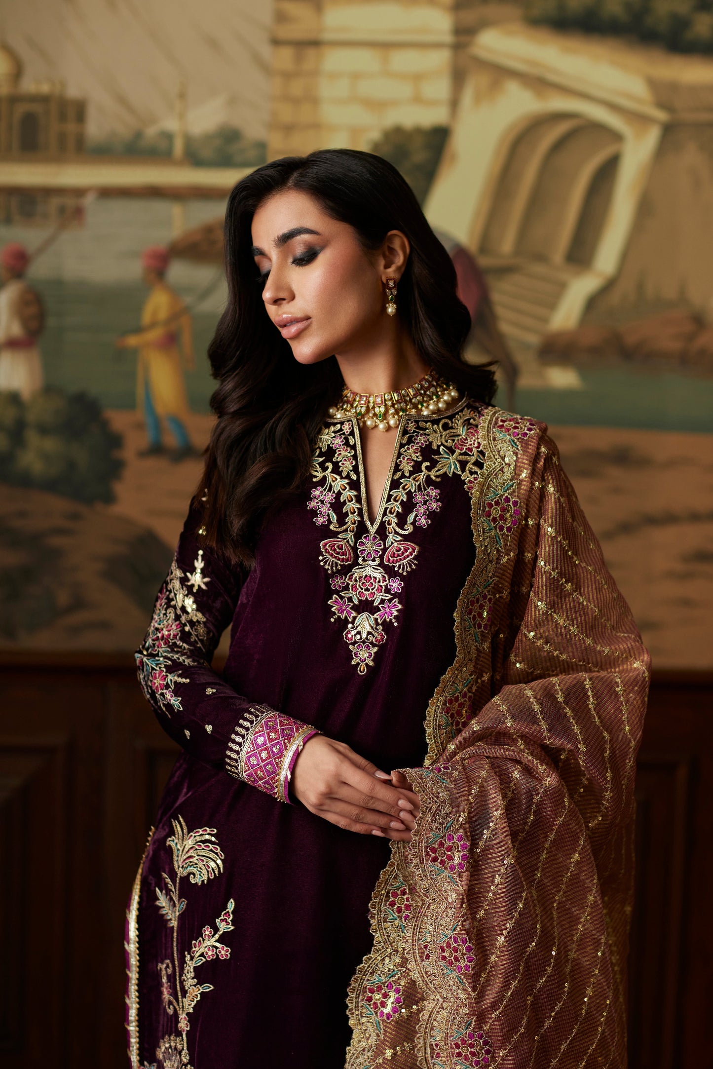 Mina Hassan | Velvet Luxe |  Ayesha - House Of Anaya