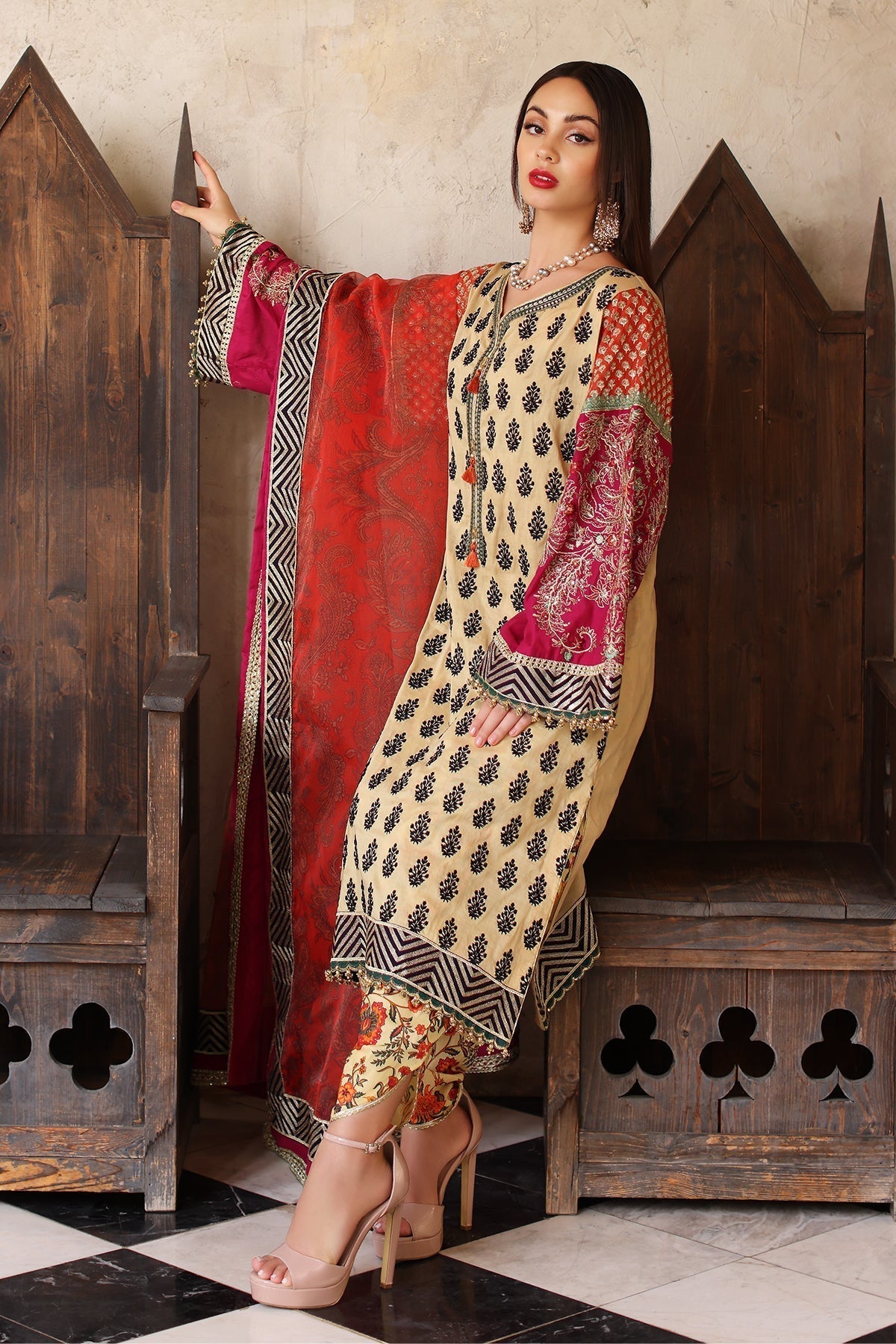 Mina Kashif | Festive Lawn | Amani - House Of Anaya