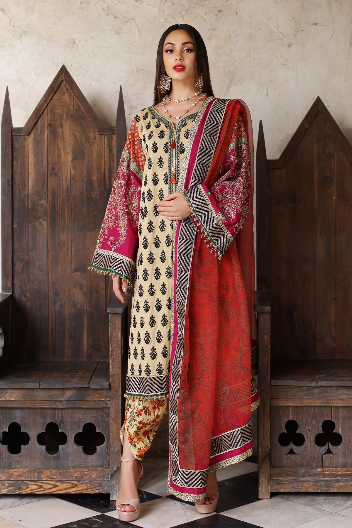 Mina Kashif | Festive Lawn | Amani - House Of Anaya