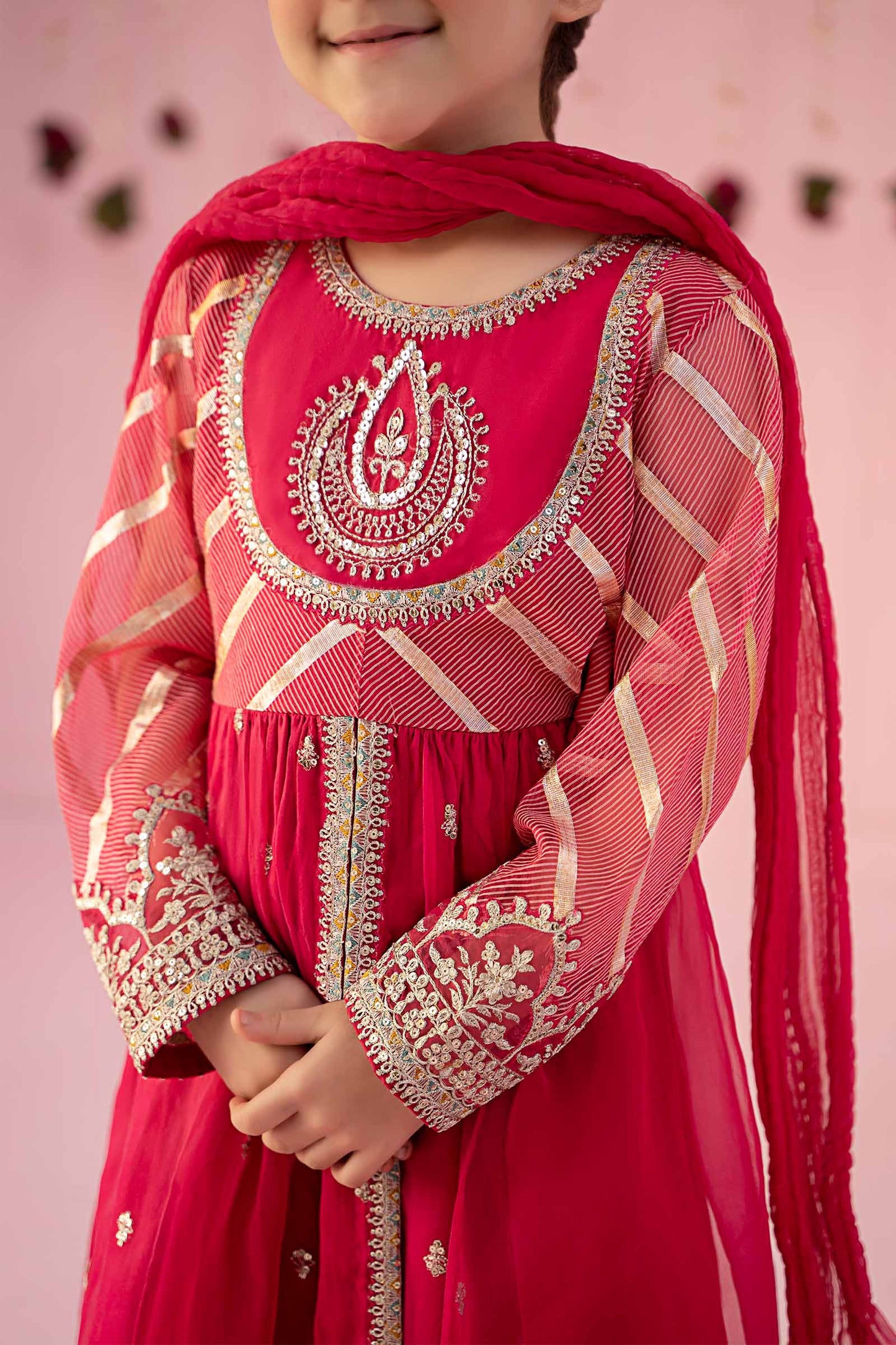 Maria B | 3 Piece Embroidered Organza Suit | MKS-EF24-27 - Libasekhas