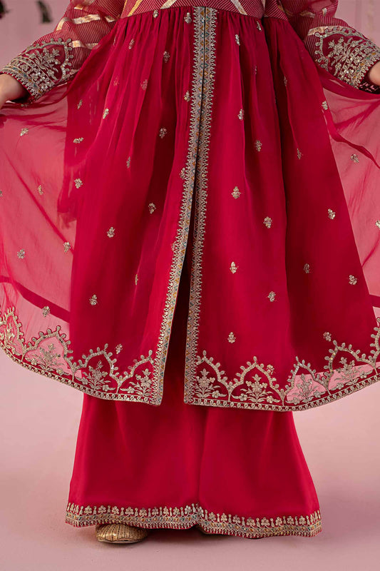 Maria B | 3 Piece Embroidered Organza Suit | MKS-EF24-27 - Libasekhas