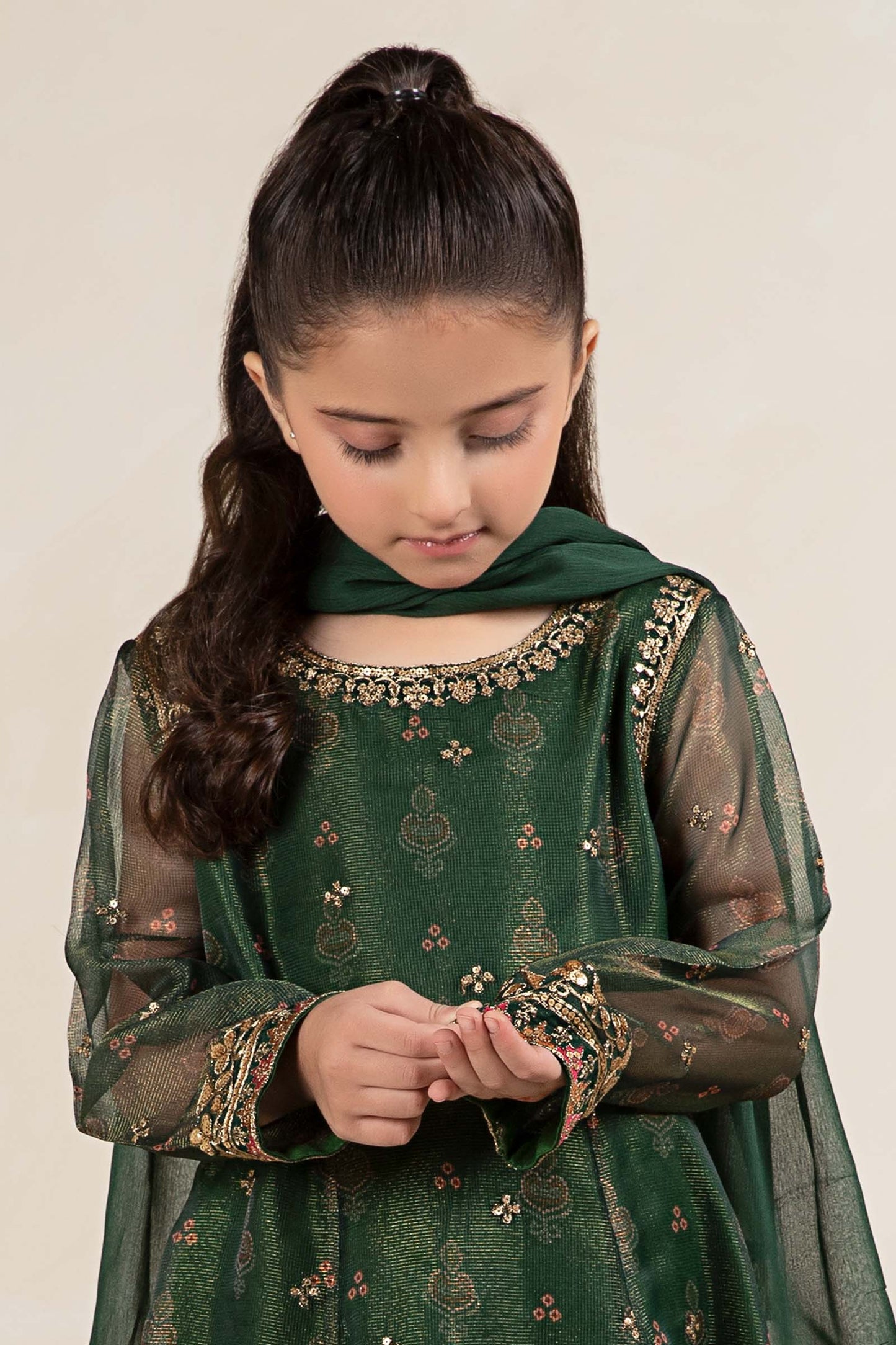 Maria B | 3 Piece Embroidered Cotton Net Suit | MKS-W24-01 - Libasekhas