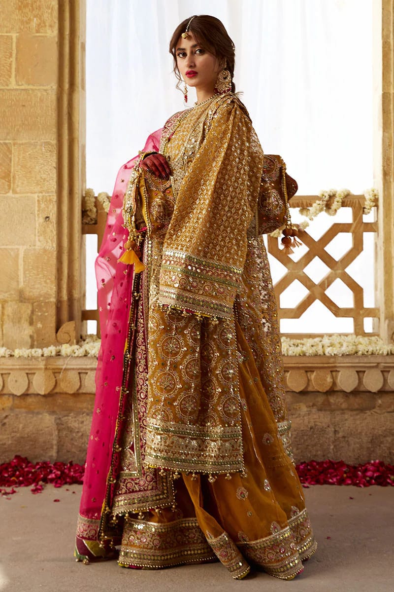 Mohsin Naveed Ranjha – MNR – KESARI – ZWU23-21 – Mustard - Riwayat-e-khas