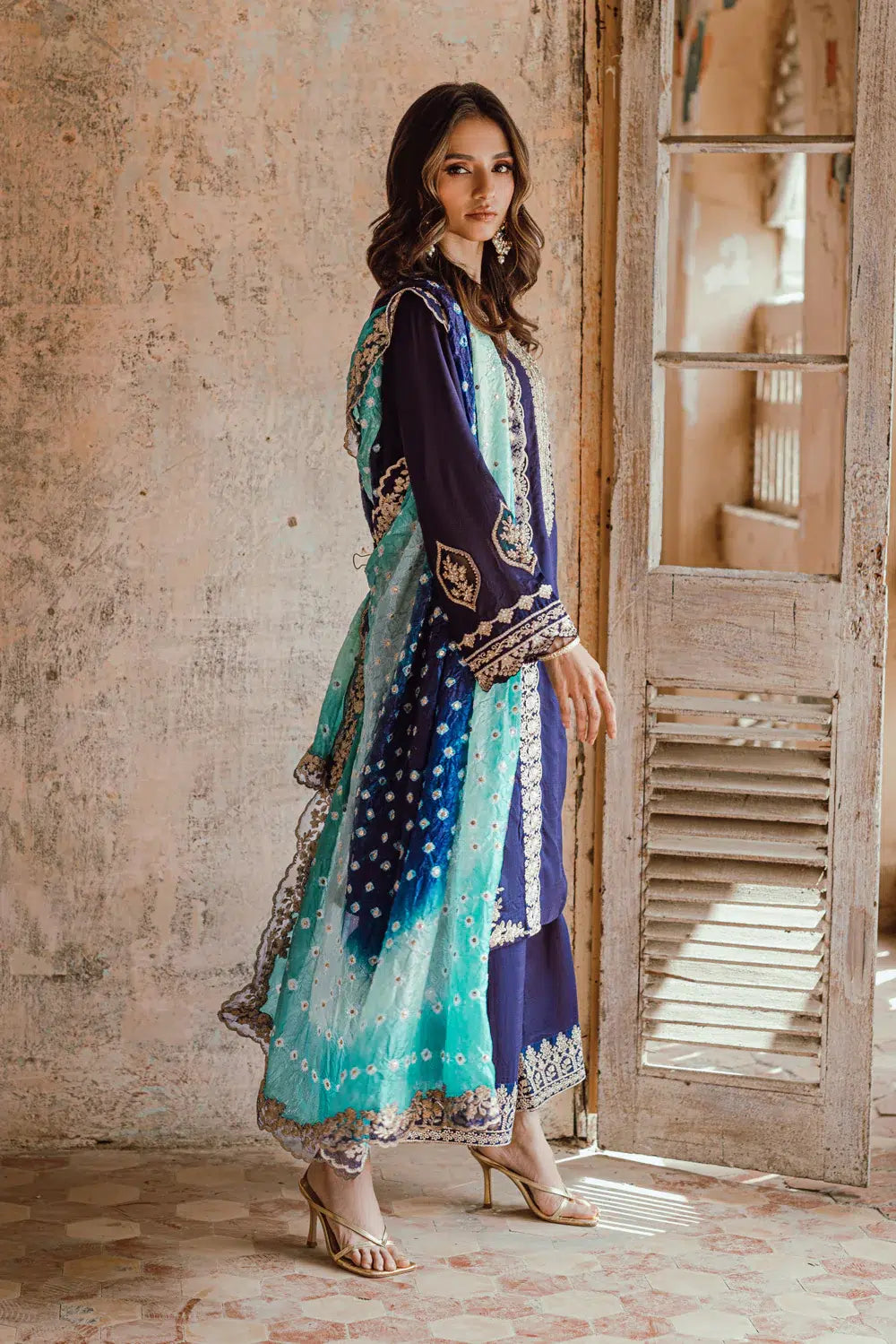 Azure | Embroidered Formals | Mystique Nova - House Of Anaya