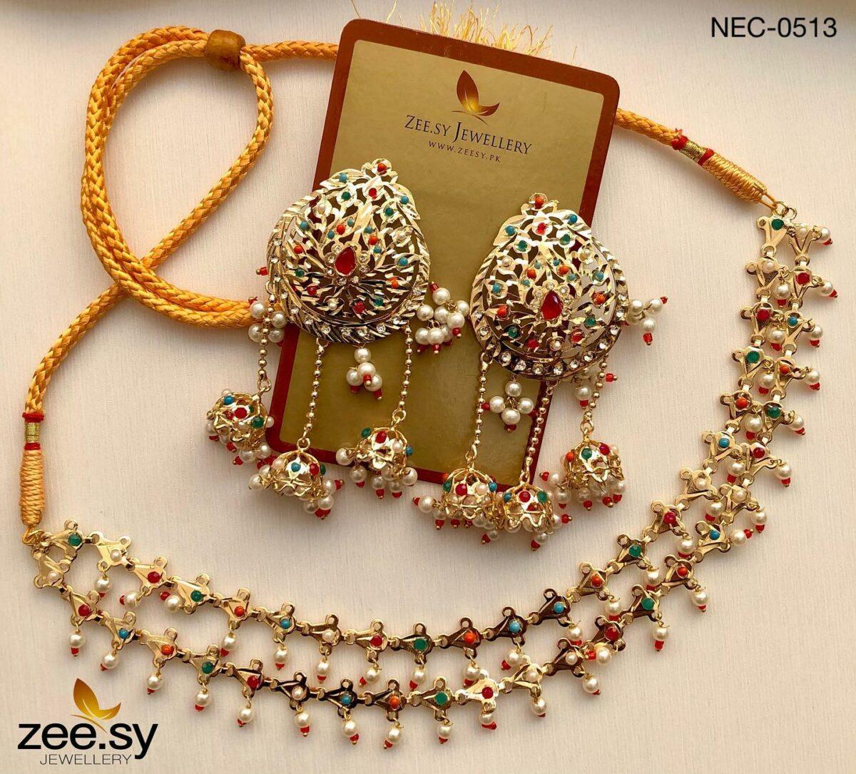 Nauratan Necklace-0513 - Libasekhas