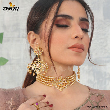 Sunflower Necklace-0337 - Libasekhas