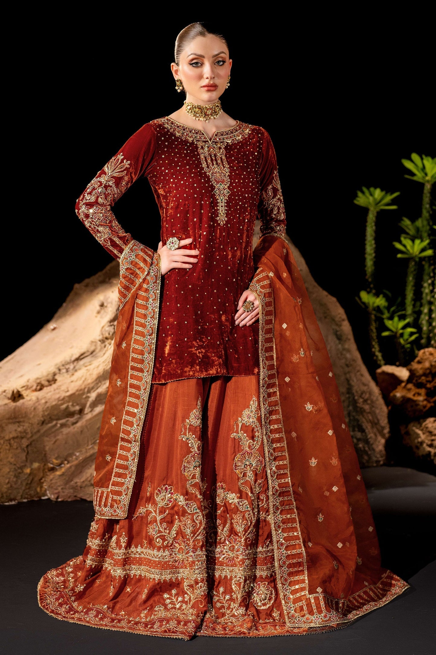 Naqshi | Makhmal 24 |  Amber - House Of Anaya