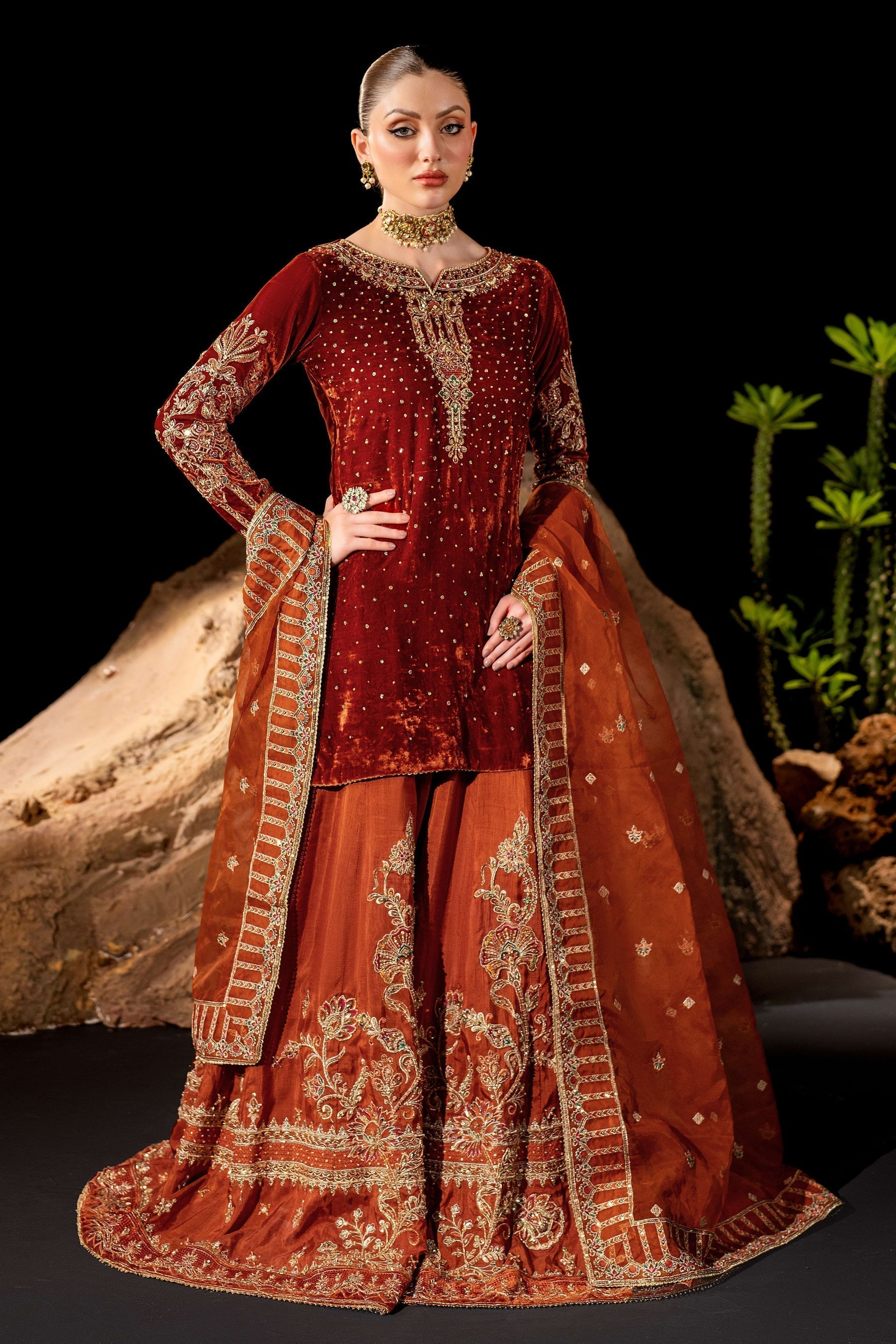 Naqshi | Makhmal 24 |  Amber - House Of Anaya