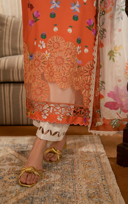 Asifa and Nabeel | Meraki Vintage 25 | Naranji (MVL25-01) - House Of Anaya