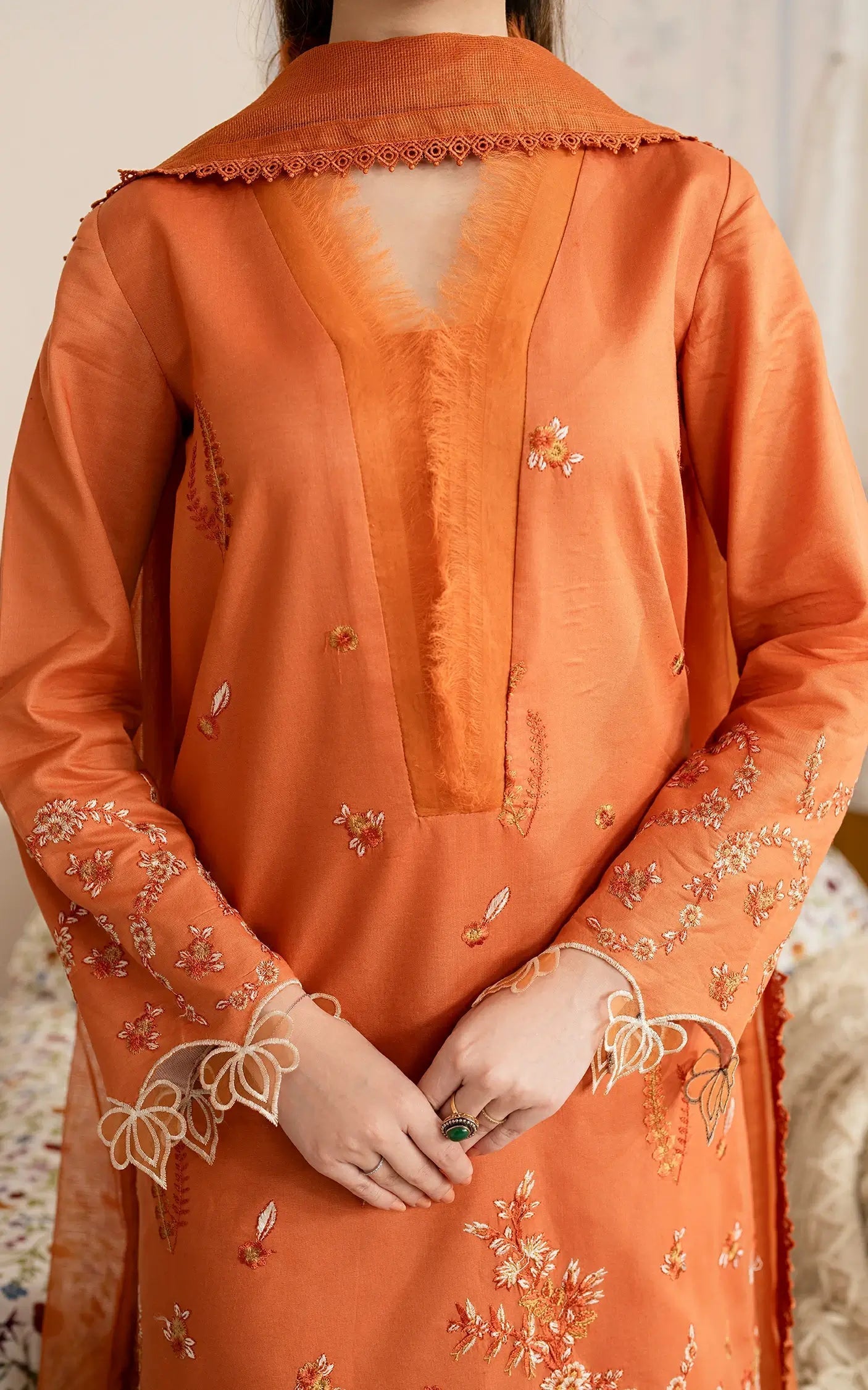 Asifa and Nabeel | Meraki Vintage 25 | Nargis (MVL25-19) - House Of Anaya