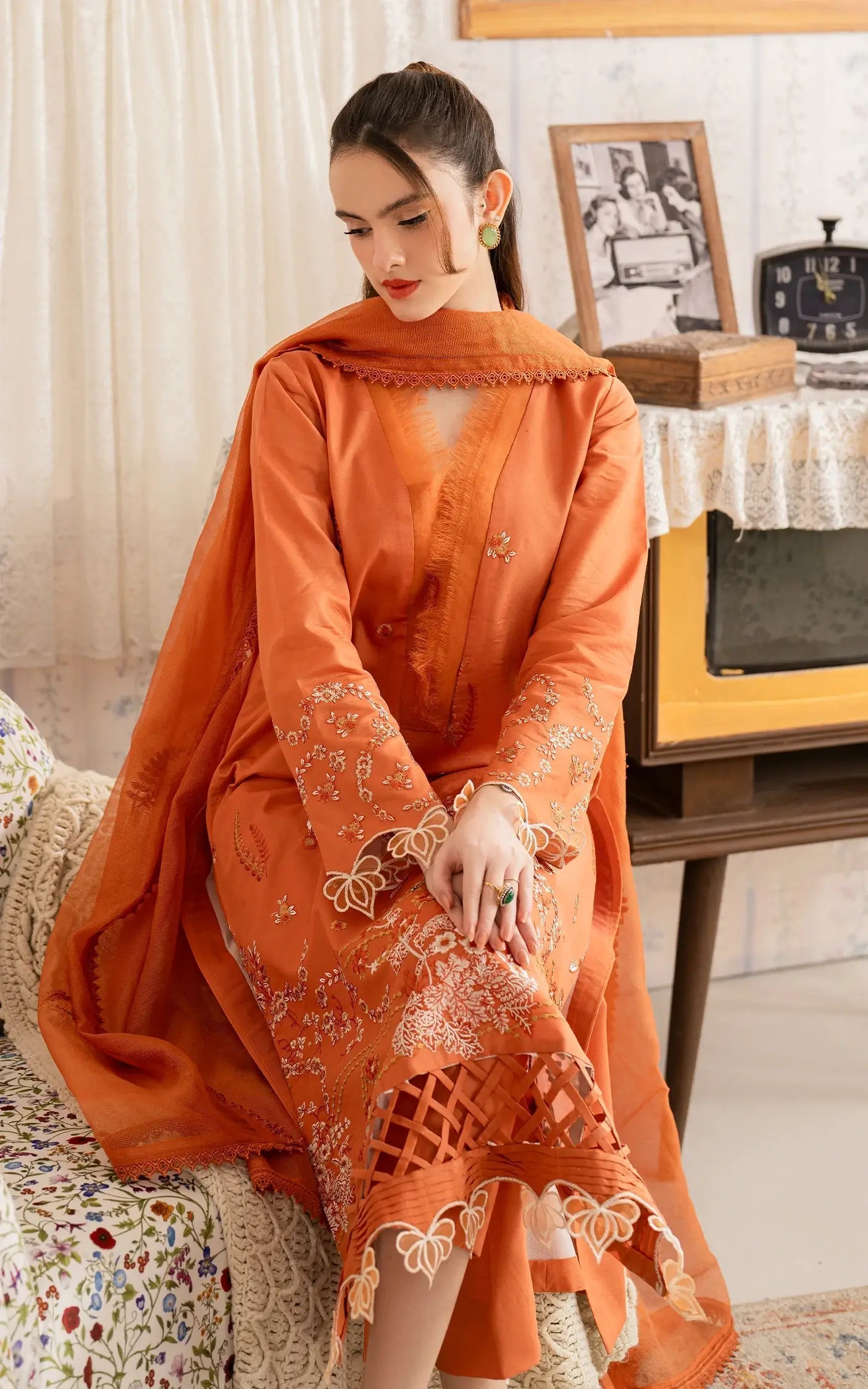 Asifa and Nabeel | Meraki Vintage 25 | Nargis (MVL25-19) - House Of Anaya