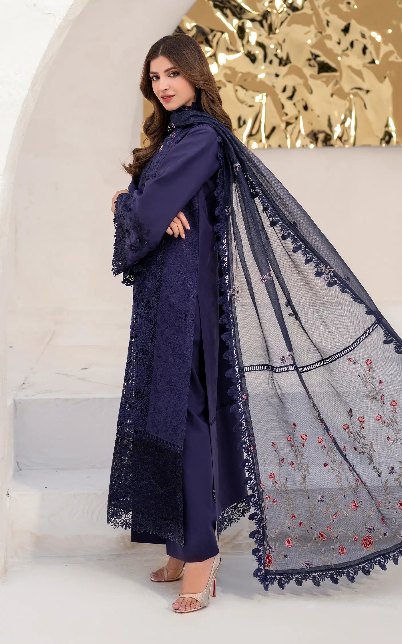 Asifa and Nabeel | Azalia Summer 25 | Nile (AZL25-08) - House Of Anaya