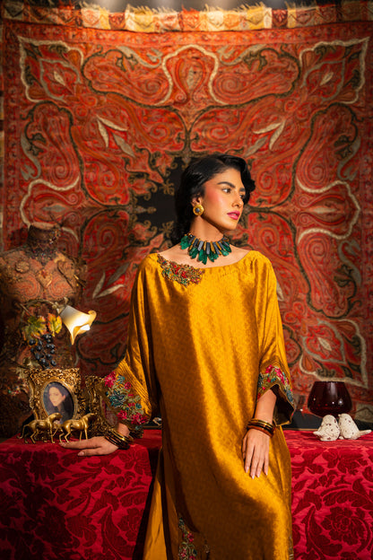 Nilofer Shahid | Aatish the Fire Within | Sunehri (1pc) č?Žč?? Aatish The Fire within - House Of Anaya