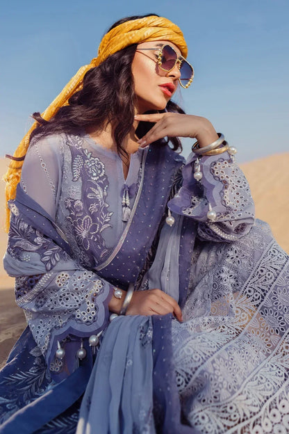 Nureh | Sehra Swiss Voil Lawn | CAMEO - NE-80 - House Of Anaya
