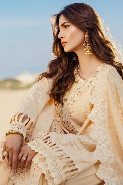 Nureh | Sehra Swiss Voil Lawn | FEROCE - NE-74 - House Of Anaya