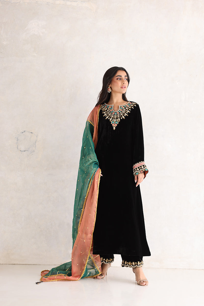 Sana Abbas | Velvet Formals | NURGUL - House Of Anaya