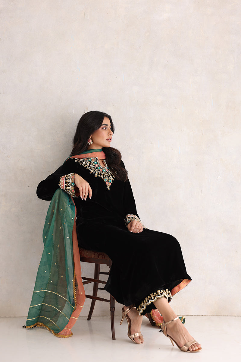 Sana Abbas | Velvet Formals | NURGUL - House Of Anaya