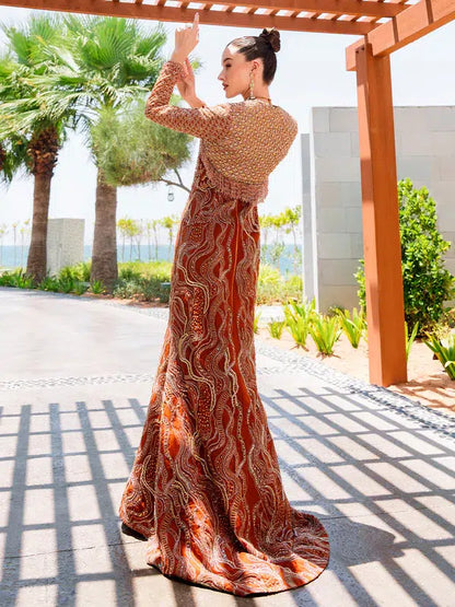 Epoque | Ciel Luxury Couture | Ochre - House Of Anaya