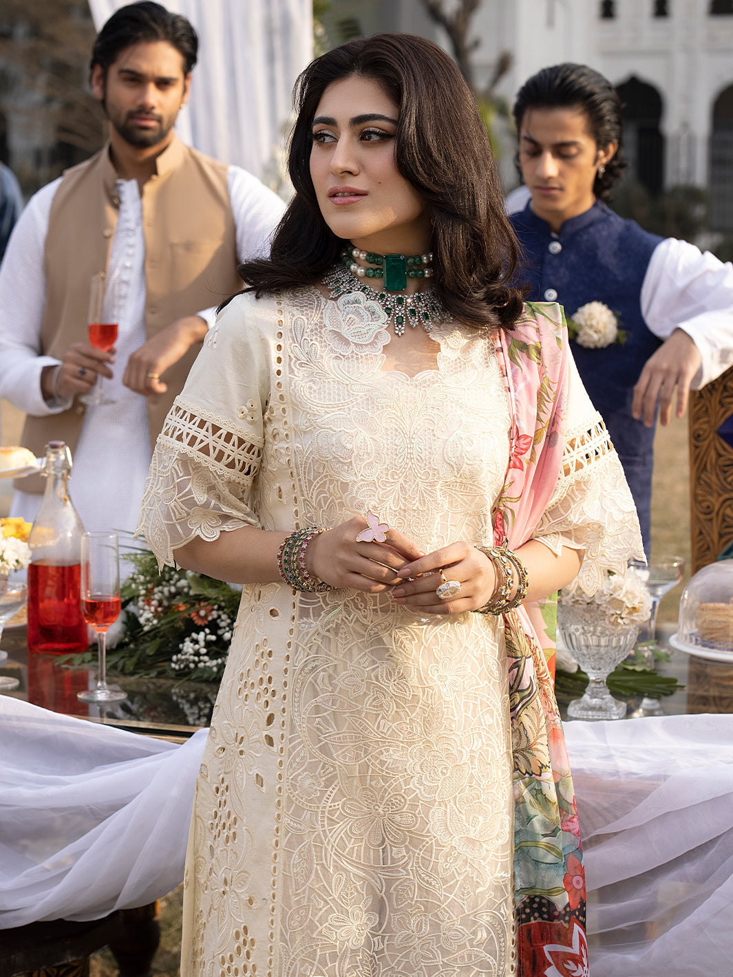 Mahnur | Mahrukh Luxury Lawn 24 | OPAL - House Of Anaya