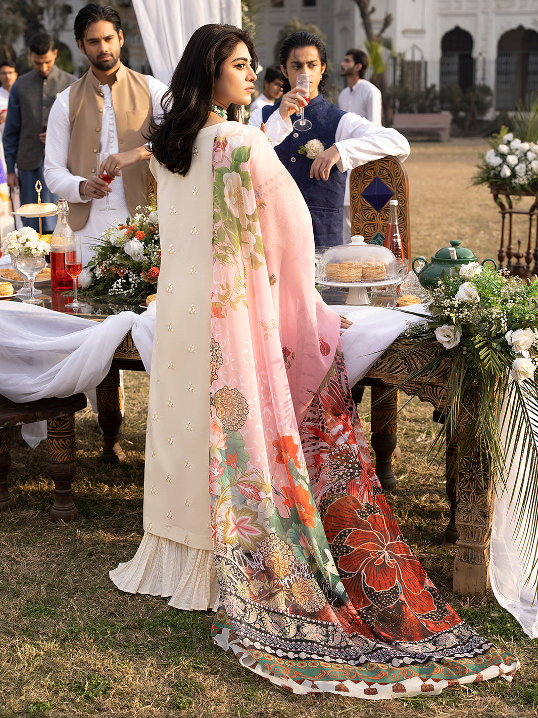 Mahnur | Mahrukh Luxury Lawn 24 | OPAL - House Of Anaya