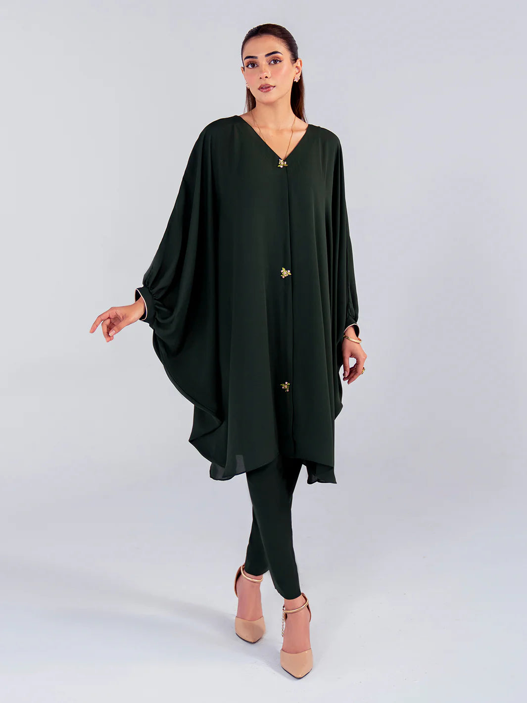 Hemstitch | Georgette Affair | Olive