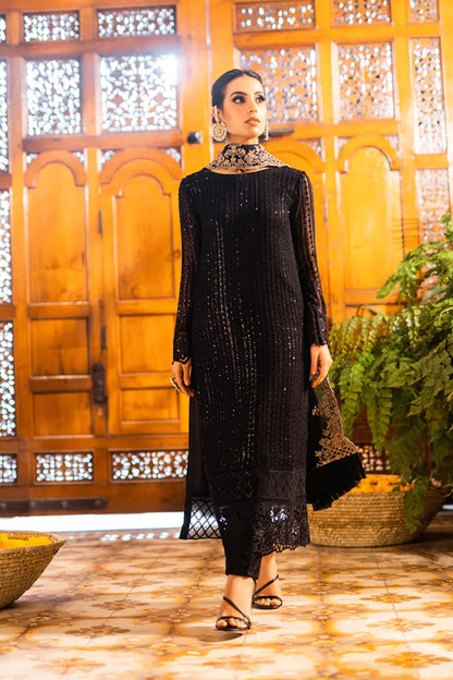 Azure | Embroidered Formals | Onyx Dove - House Of Anaya
