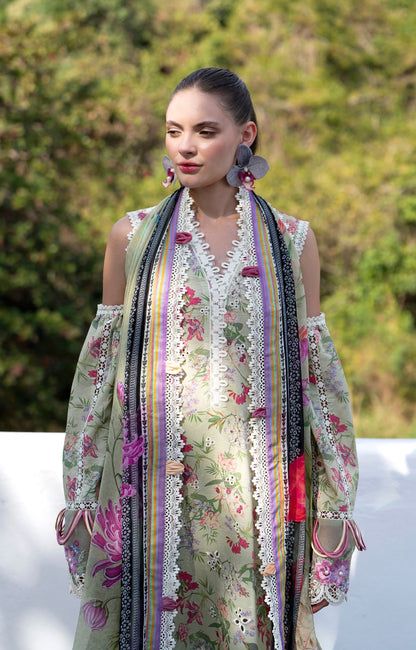 AJR Couture | Printakari Lawn 25 | Pink Patel