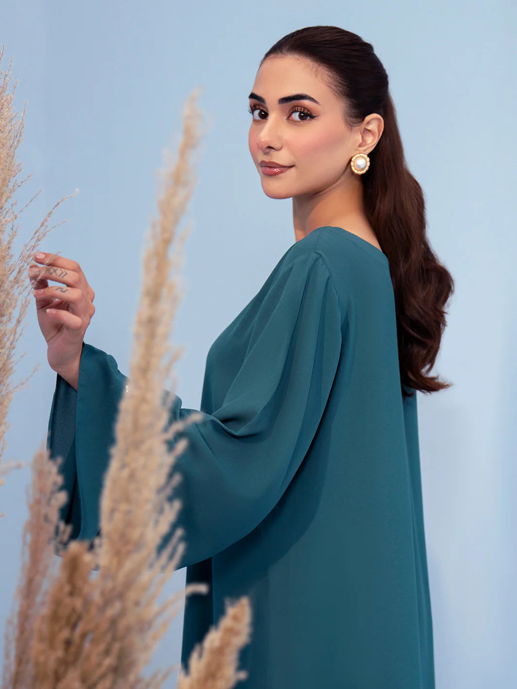 Hemstitch | Georgette Affair | Persian Blue