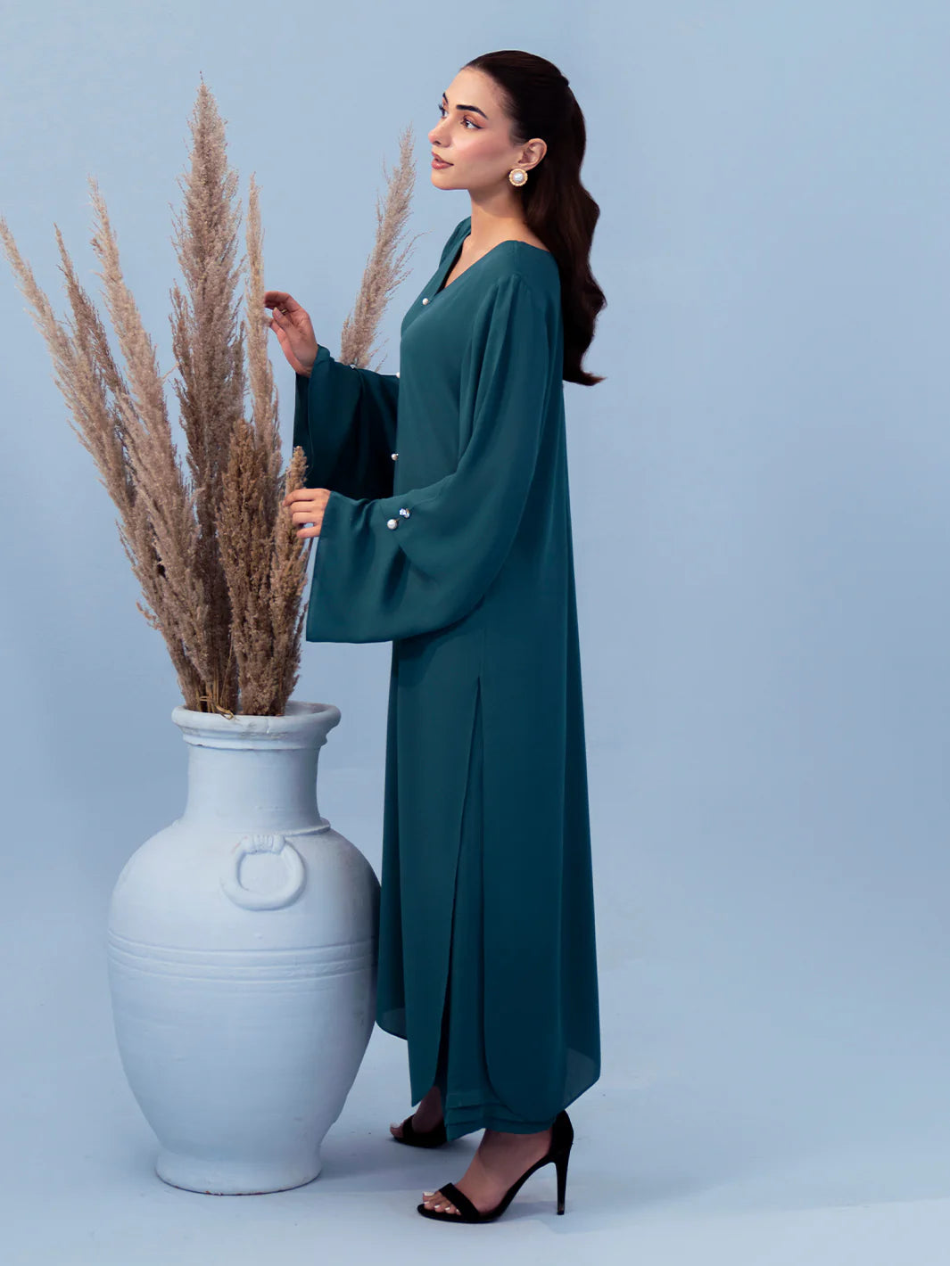 Hemstitch | Georgette Affair | Persian Blue