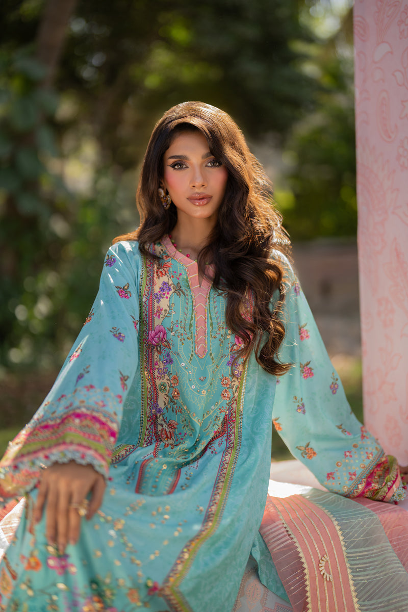 Qalamkar | Luxe Silk |   UA-06 SARA - House Of Anaya