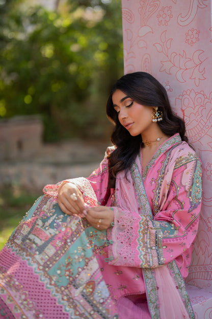 Qalamkar | Luxe Silk |   UA-07 TESSA - House Of Anaya