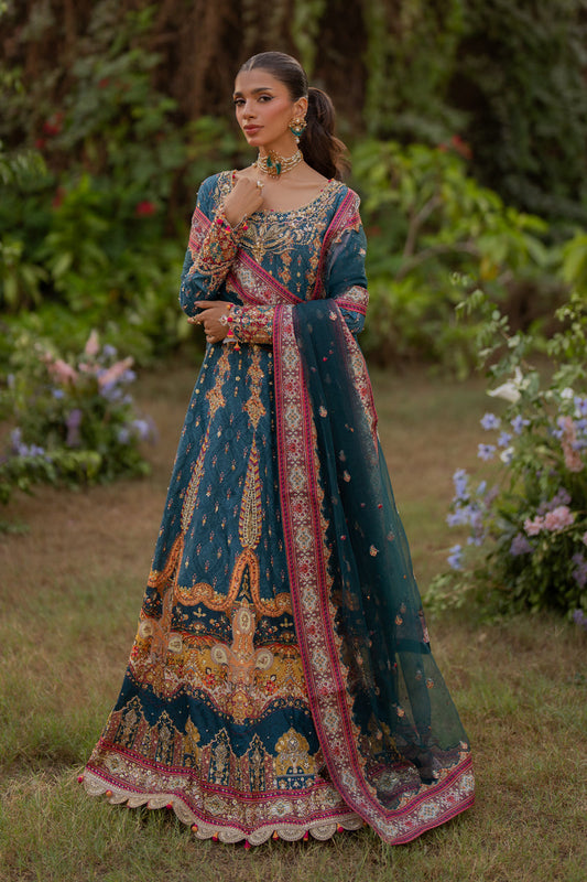 Qalamkar | Luxe Silk |  UA-09 TINA - House Of Anaya