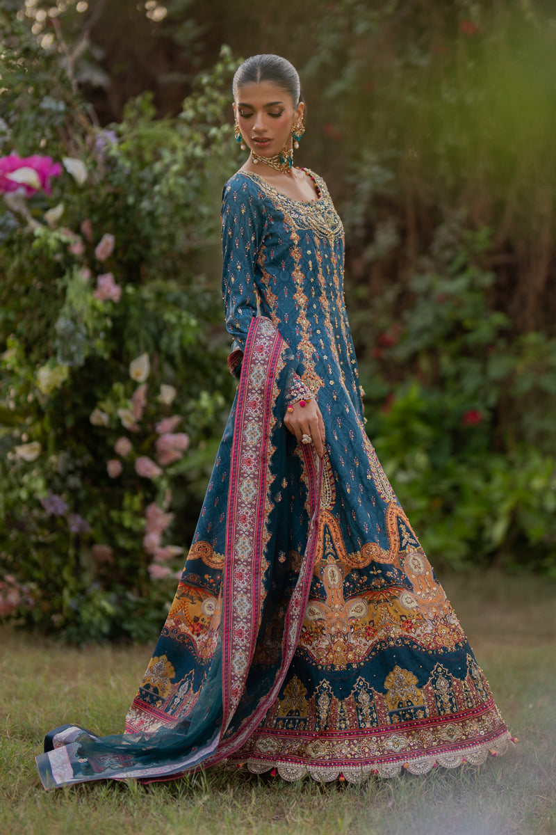 Qalamkar | Luxe Silk |  UA-09 TINA - House Of Anaya