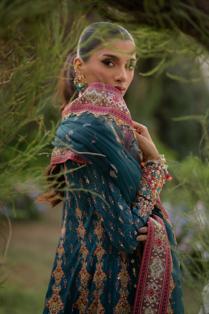 Qalamkar | Luxe Silk |  UA-09 TINA - House Of Anaya