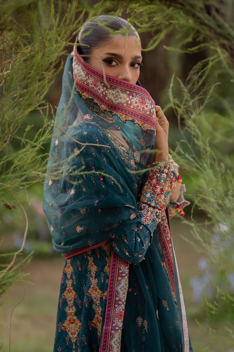 Qalamkar | Luxe Silk |  UA-09 TINA - House Of Anaya