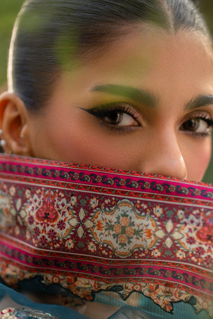 Qalamkar | Luxe Silk |  UA-09 TINA - House Of Anaya
