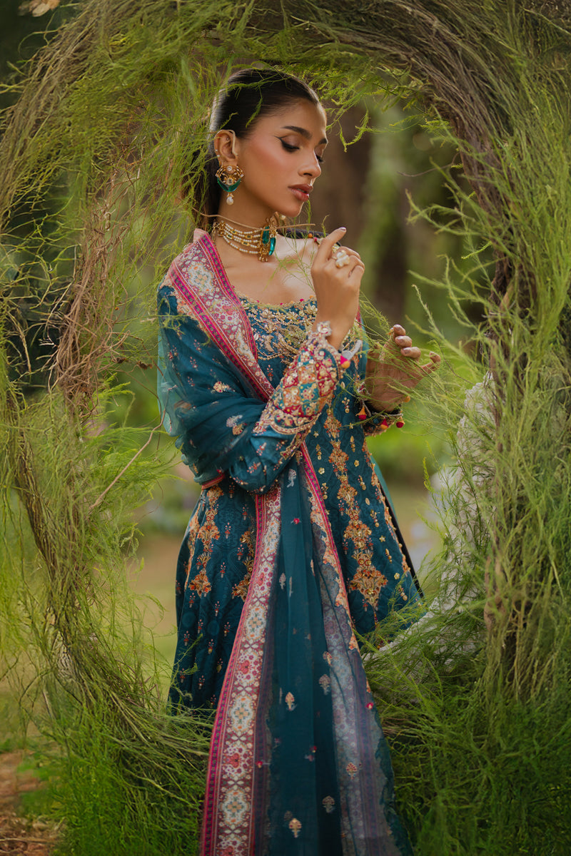 Qalamkar | Luxe Silk |  UA-09 TINA - House Of Anaya