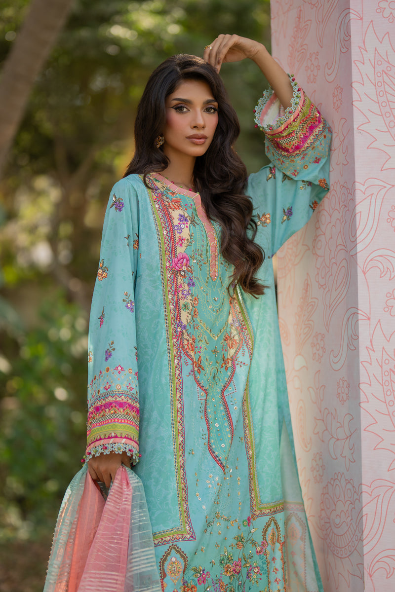 Qalamkar | Luxe Silk |   UA-06 SARA - House Of Anaya