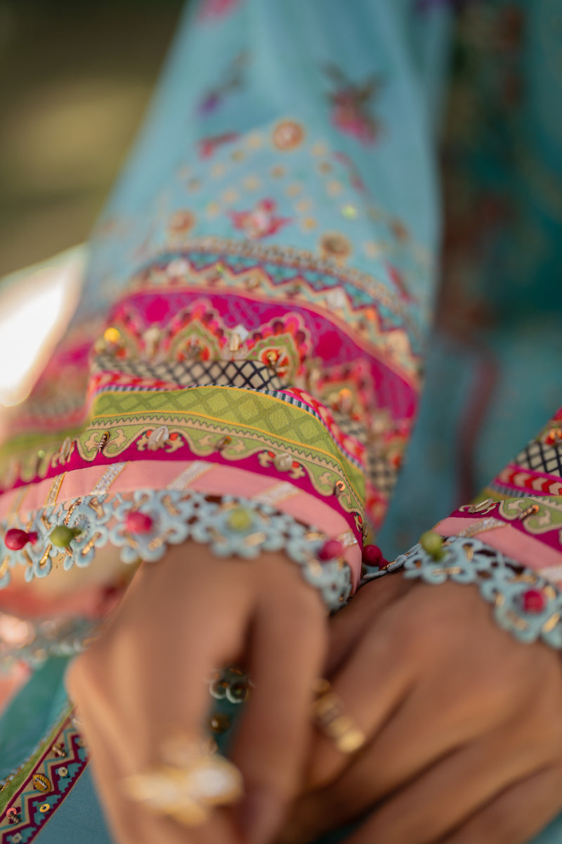 Qalamkar | Luxe Silk |   UA-06 SARA - House Of Anaya