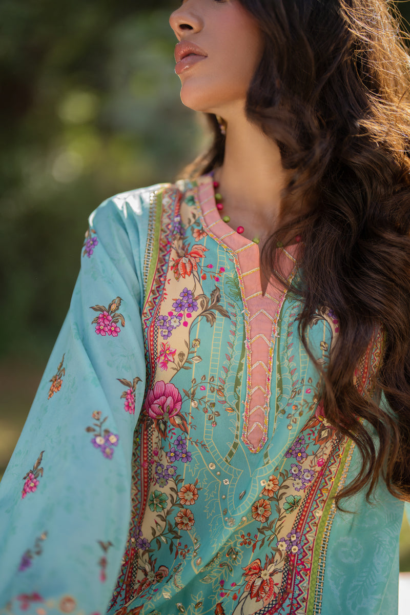 Qalamkar | Luxe Silk |   UA-06 SARA - House Of Anaya