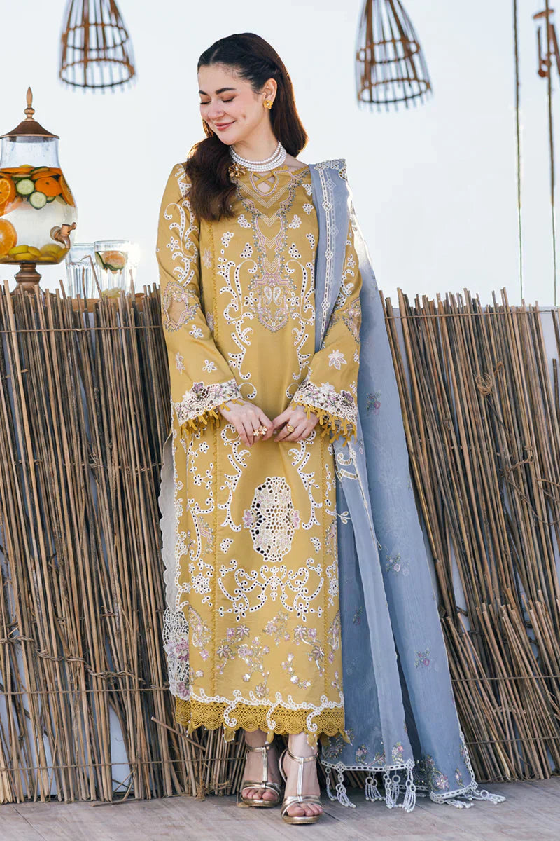 Qalamkar | Sahil Kinare Luxury Lawn | FP-03 SELMA - House Of Anaya
