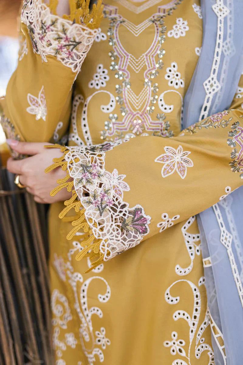 Qalamkar | Sahil Kinare Luxury Lawn | FP-03 SELMA - House Of Anaya