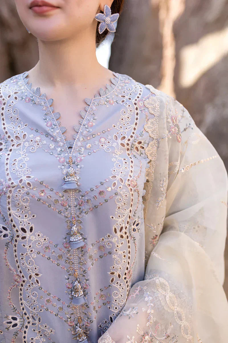 Qalamkar | Sahil Kinare Luxury Lawn | FP-04 FIRUZE - House Of Anaya