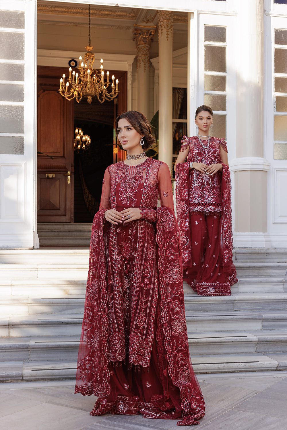 Lumiere By Saira Rizwan Embroidered Net 3Pc Suit SR-06 - Riwayat-e-khas