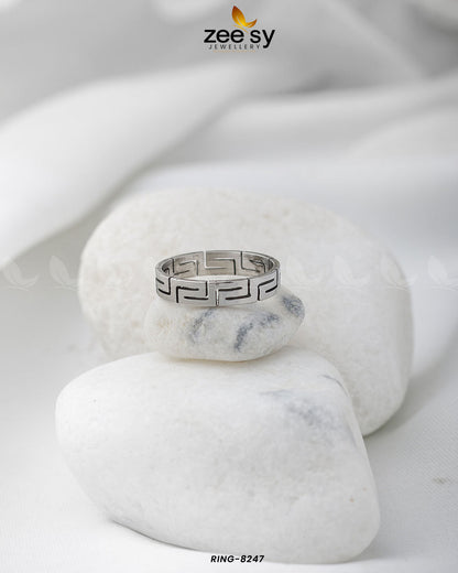 Maze Pattern Ring-8247 - Libasekhas