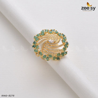 Rhinestone Ring-8276 - Libasekhas