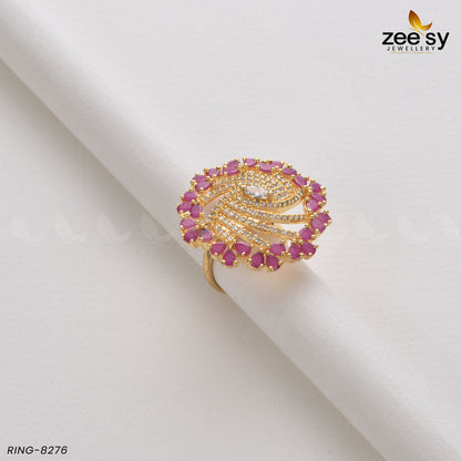 Rhinestone Ring-8276 - Libasekhas
