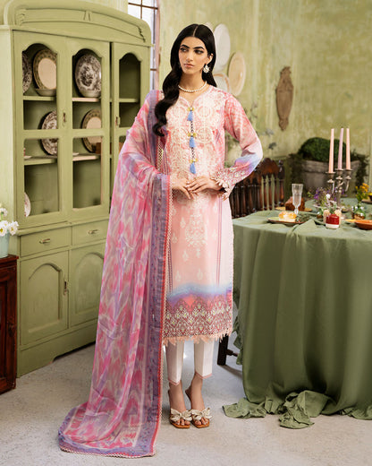 Roheenaz | Flora Printed Lawn | Amara - House Of Anaya