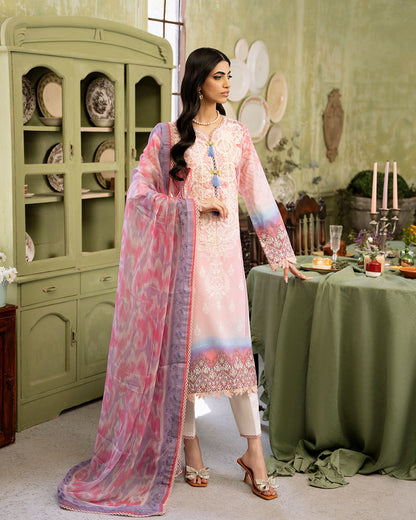 Roheenaz | Flora Printed Lawn | Amara - House Of Anaya